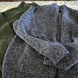 2 LL Bean zipper sweaters.  Like new. Medium.